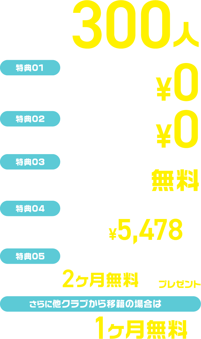 先着300人